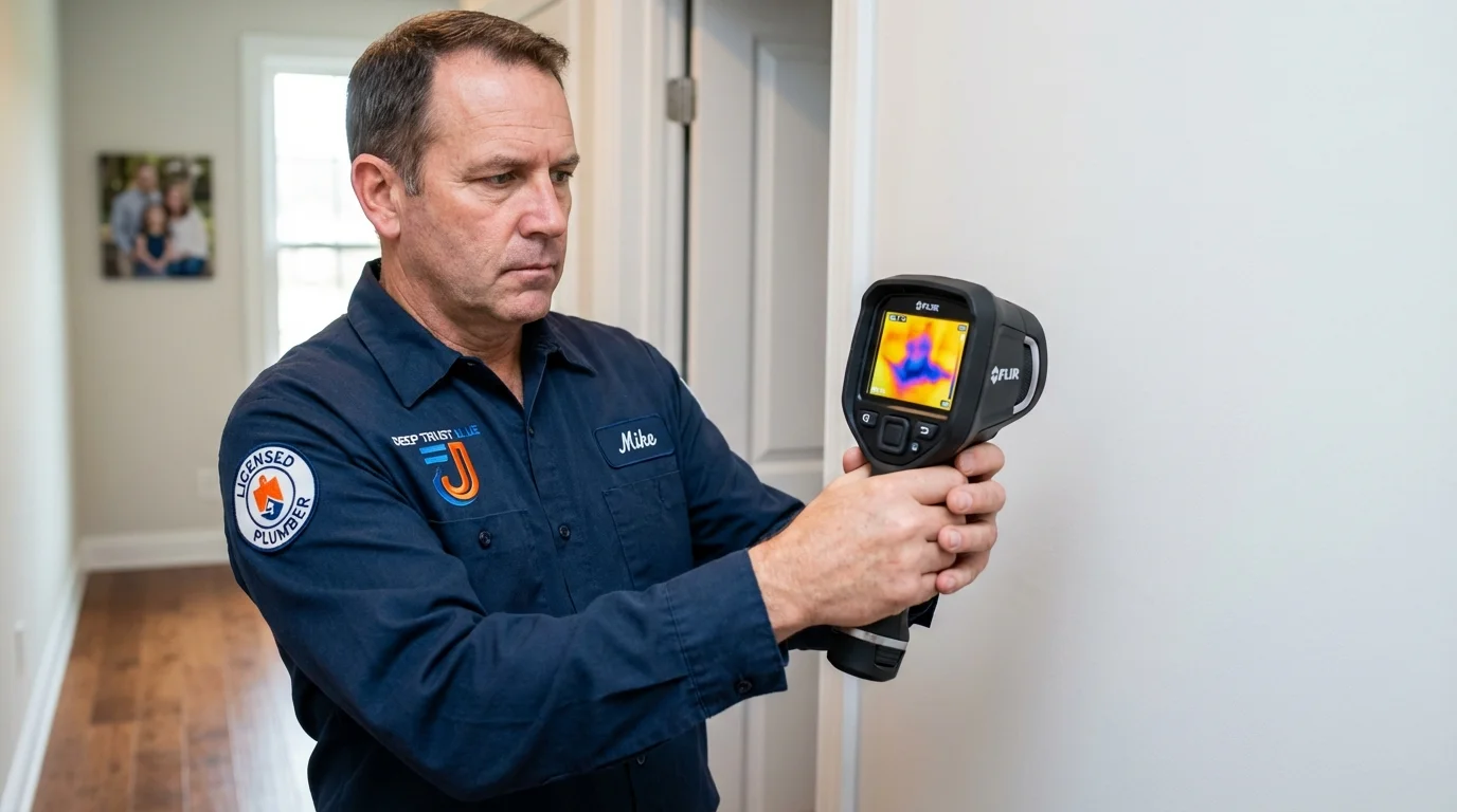 Thermal imaging leak detection by Johns Plumbing LLC in Meigs